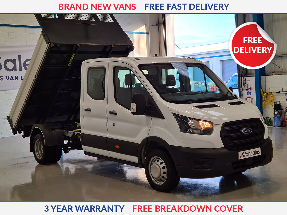 Ford Transit 2.0 EcoBlue 130ps Leader D/Cab Tipper [1 Way]